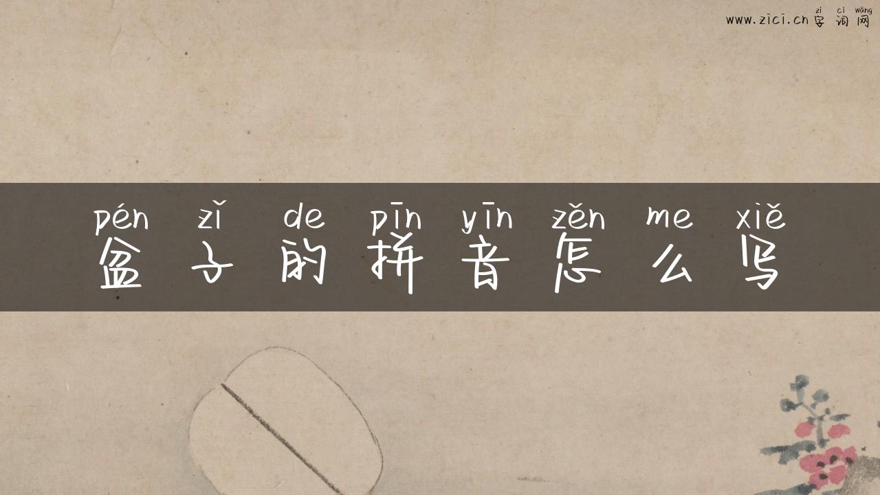盆子的拼音怎么写