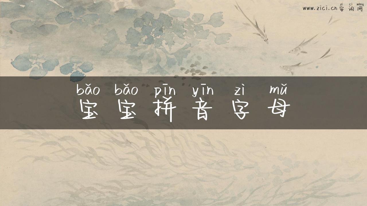 宝宝拼音字母