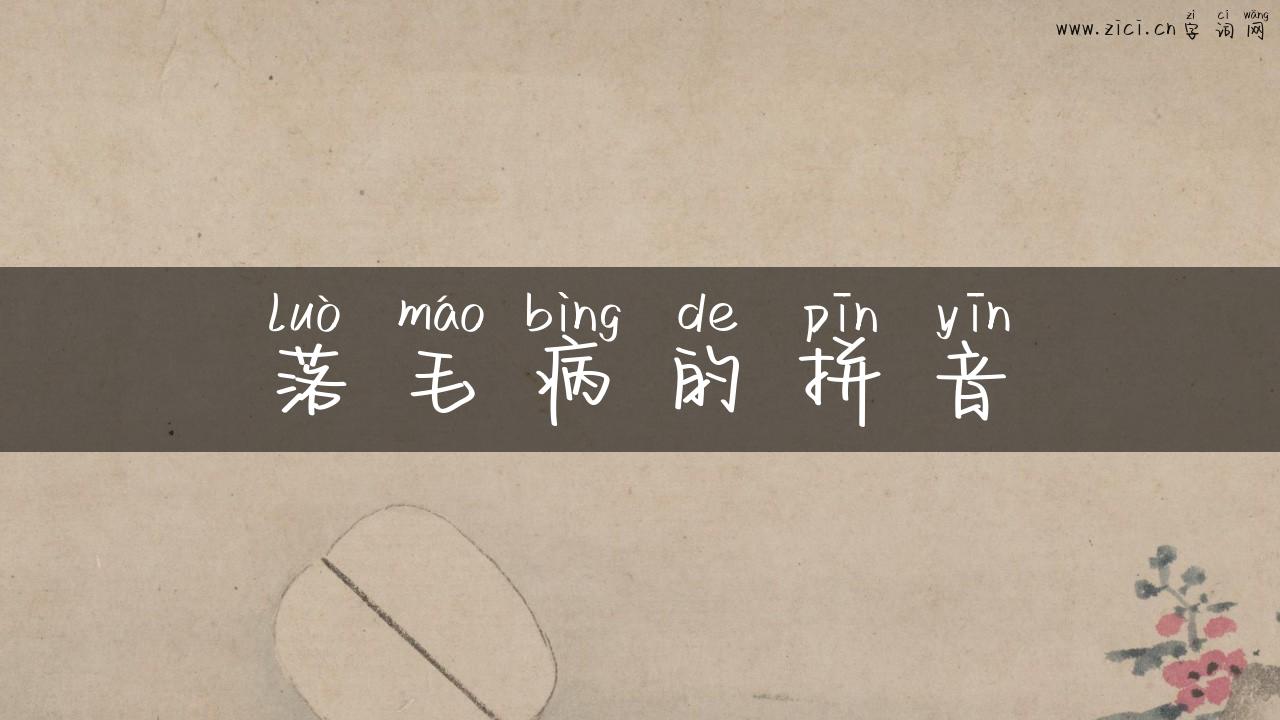 落毛病的拼音