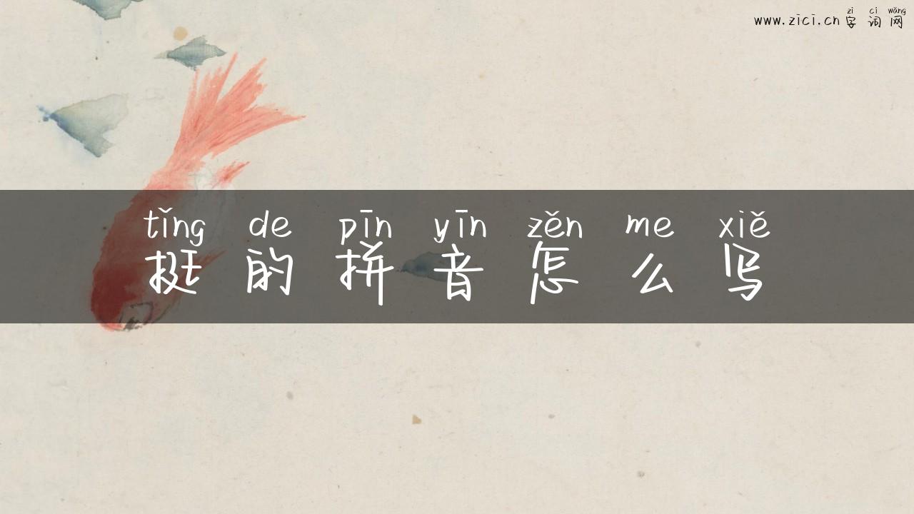 挺的拼音怎么写