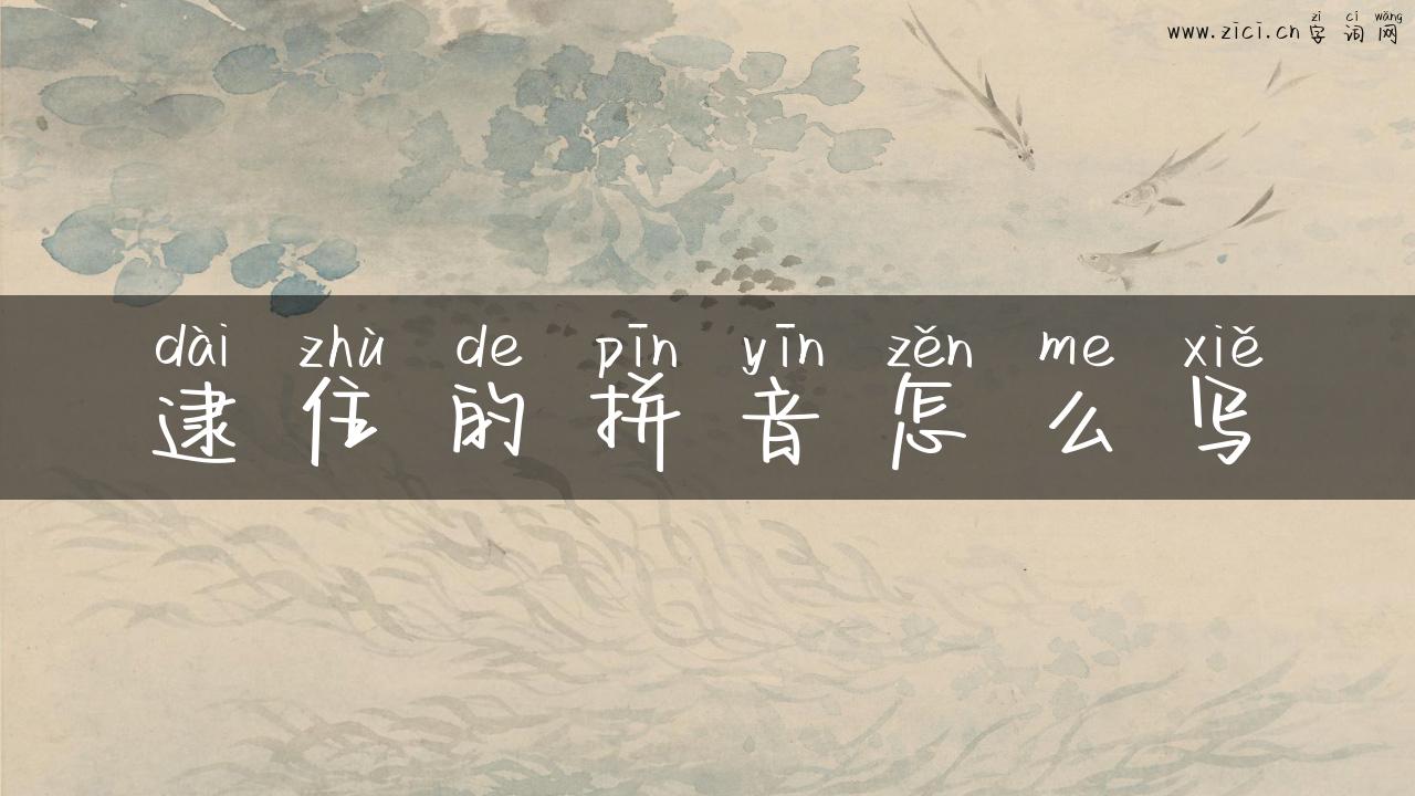 逮住的拼音怎么写