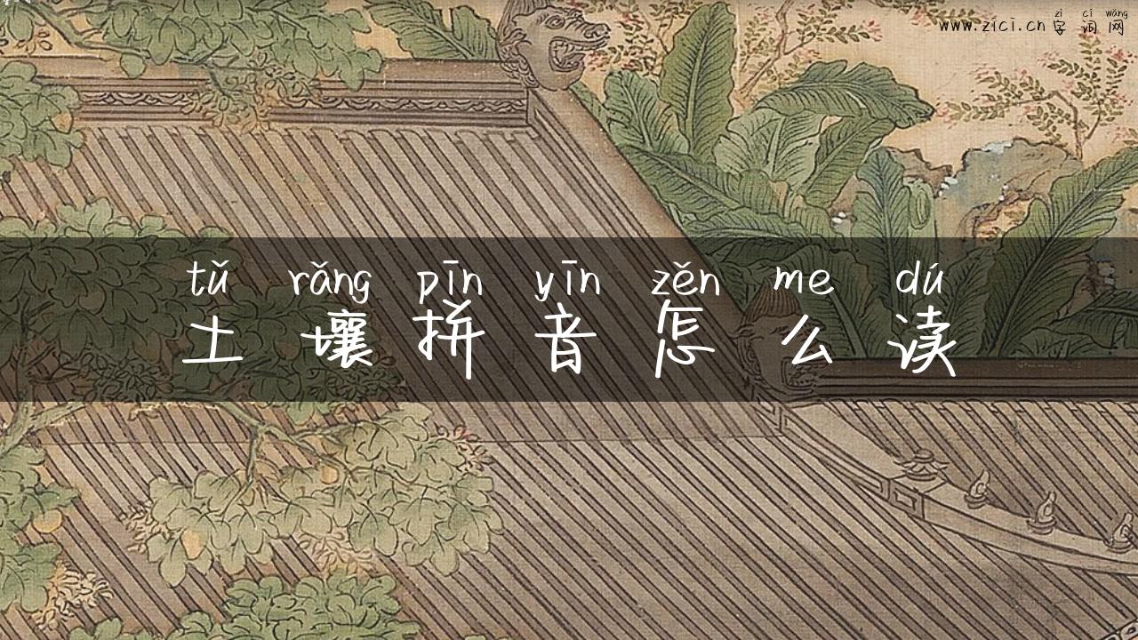 土壤拼音怎么读