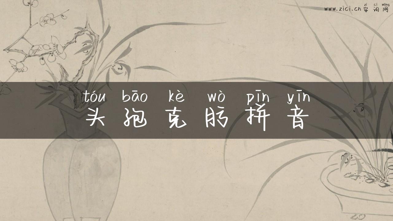 头孢克肟拼音