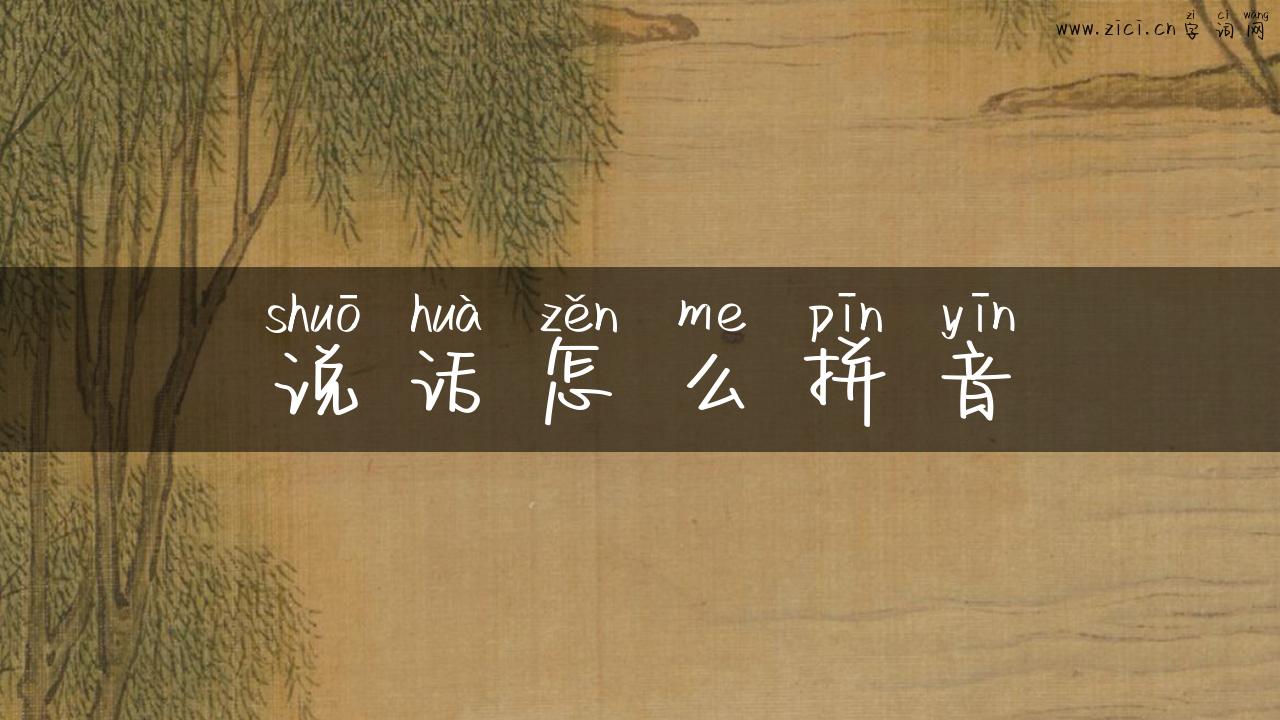 说话怎么拼音