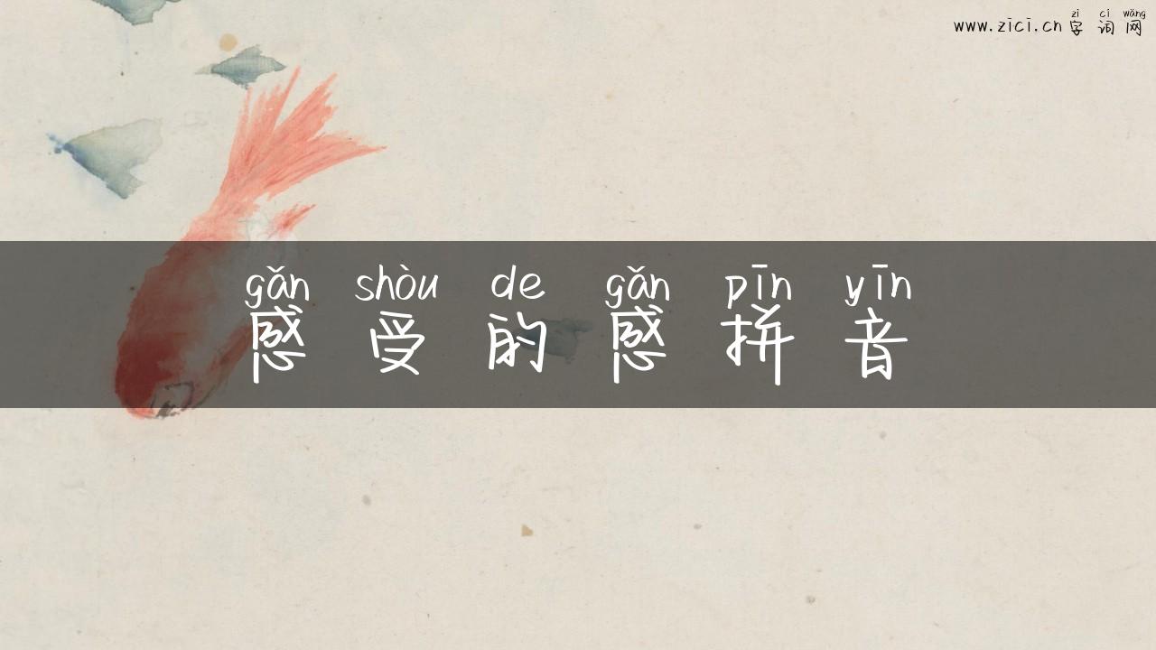 感受的感拼音