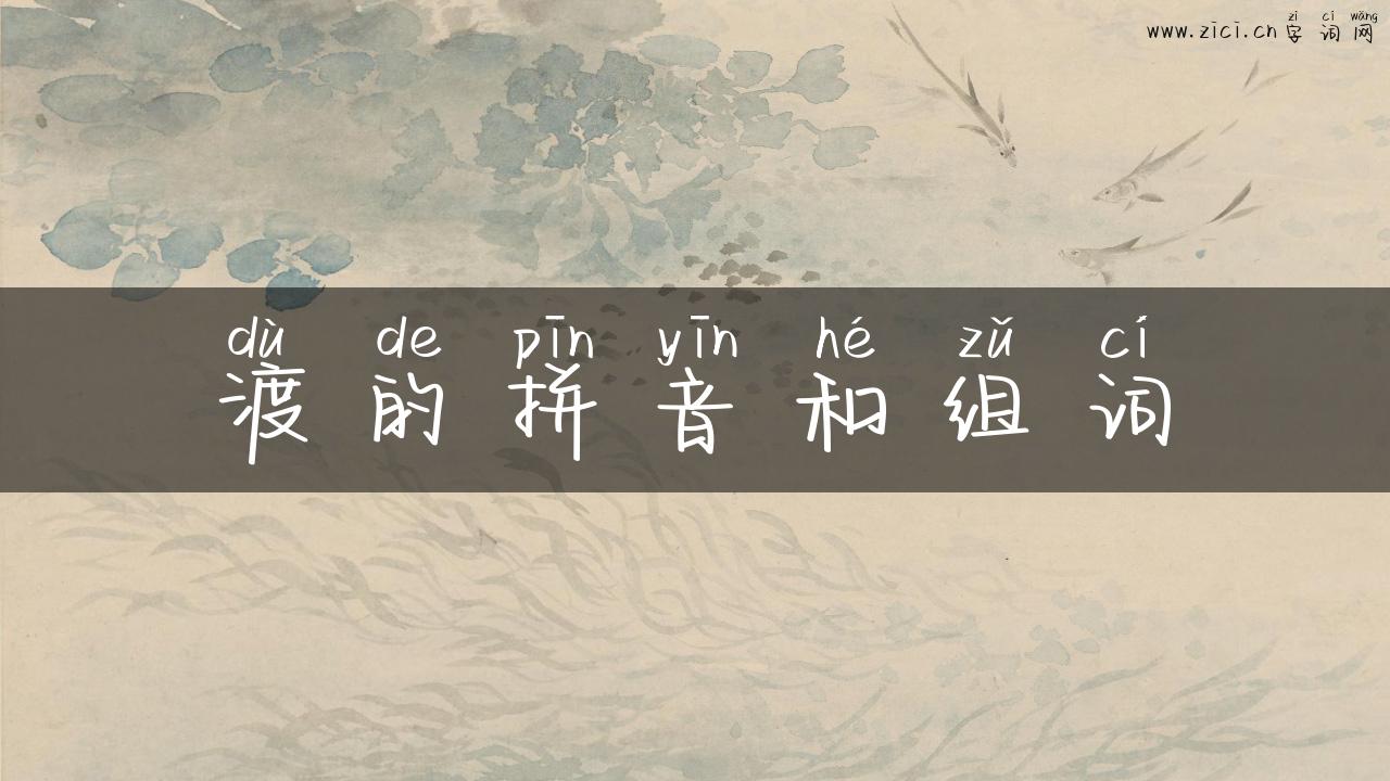 渡的拼音和组词