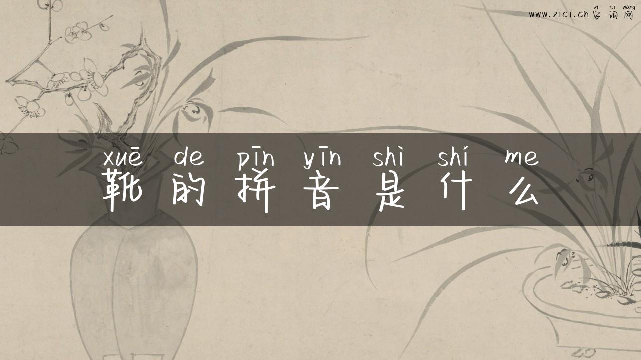 靴的拼音是什么