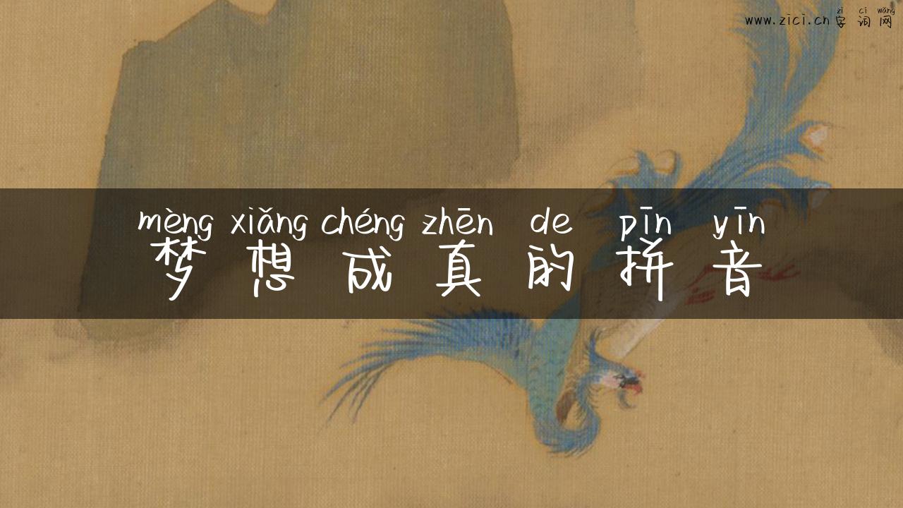 梦想成真的拼音