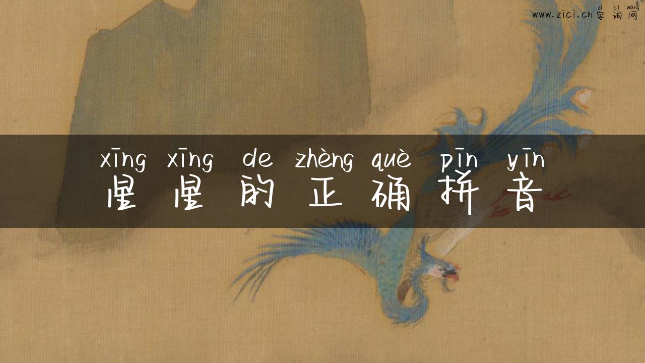 星星的正确拼音