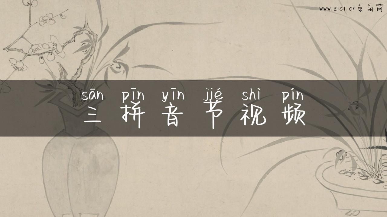 三拼音节视频