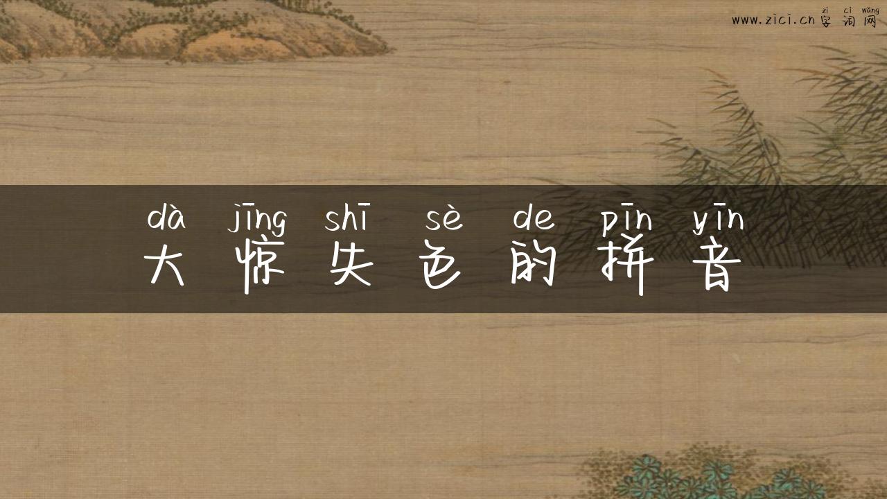 大惊失色的拼音