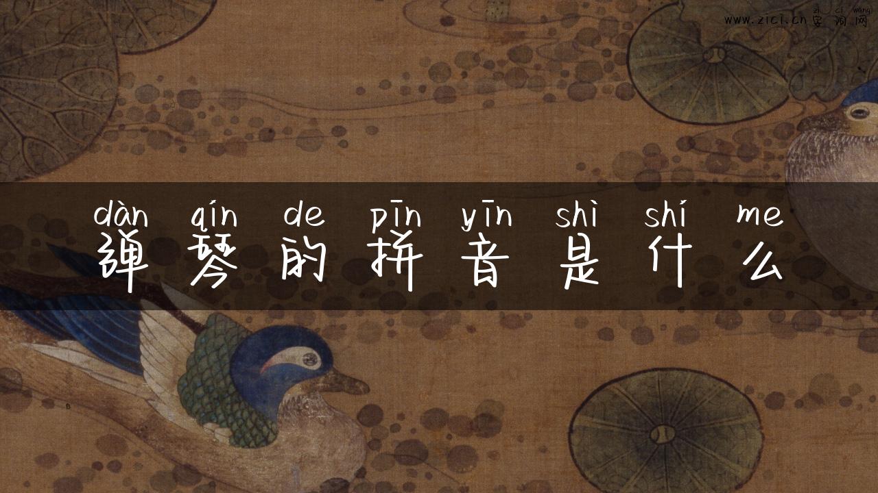弹琴的拼音是什么