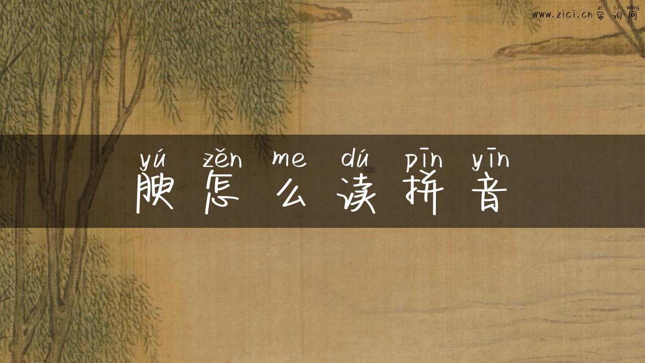 腴怎么读拼音