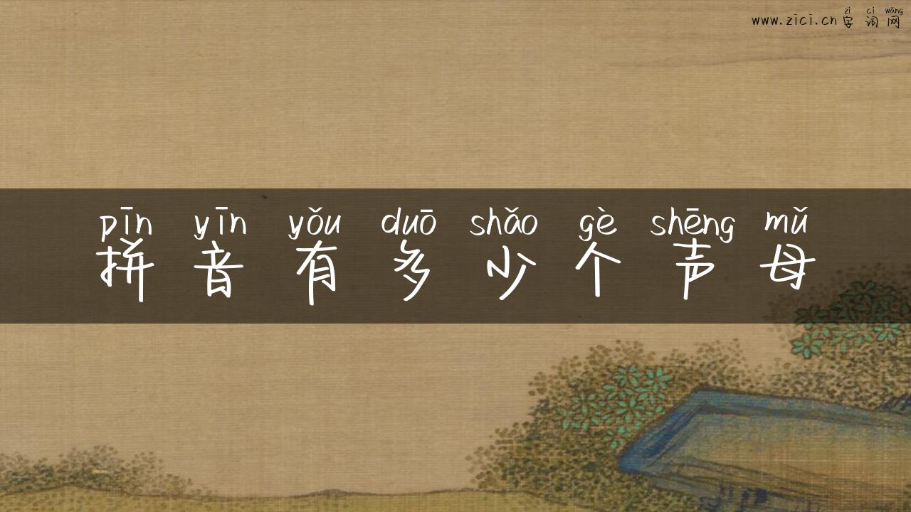 拼音有多少个声母