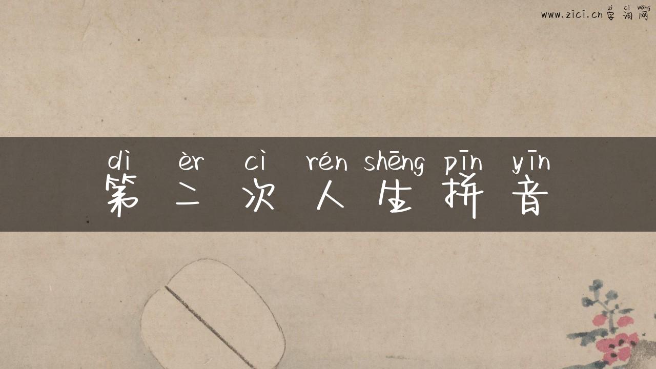 第二次人生拼音