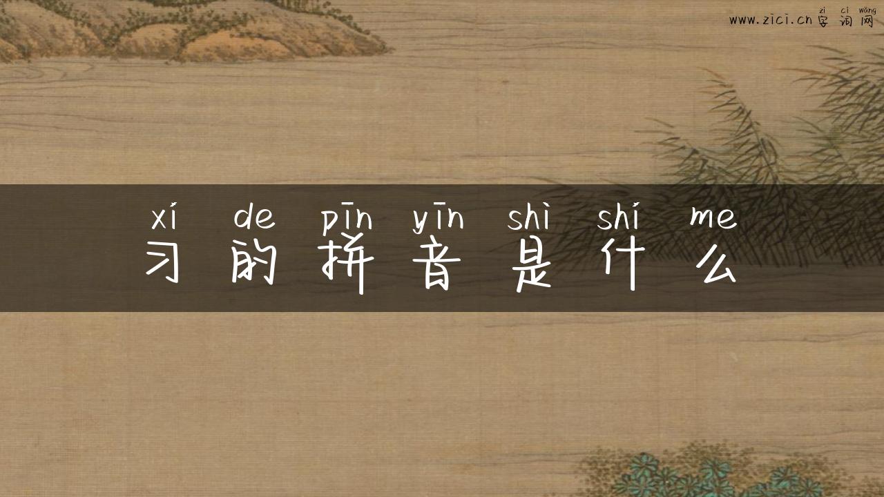 习的拼音是什么