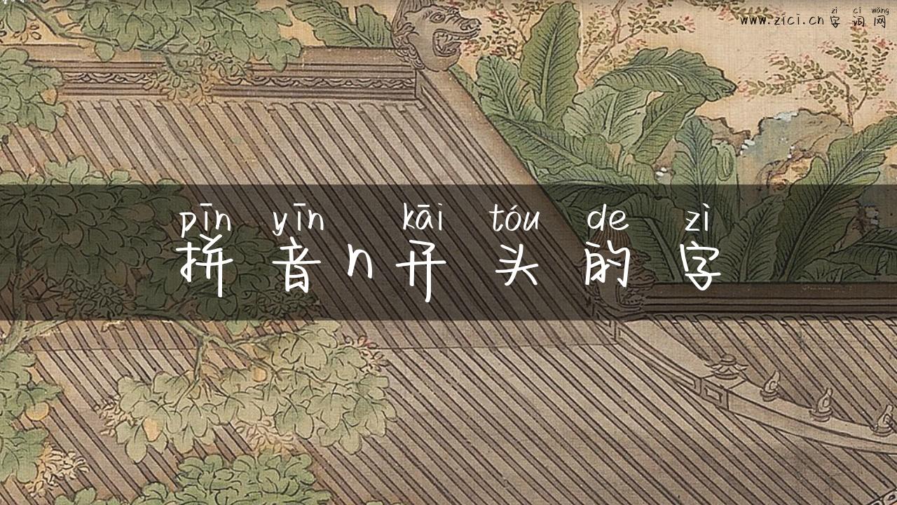 拼音n开头的字