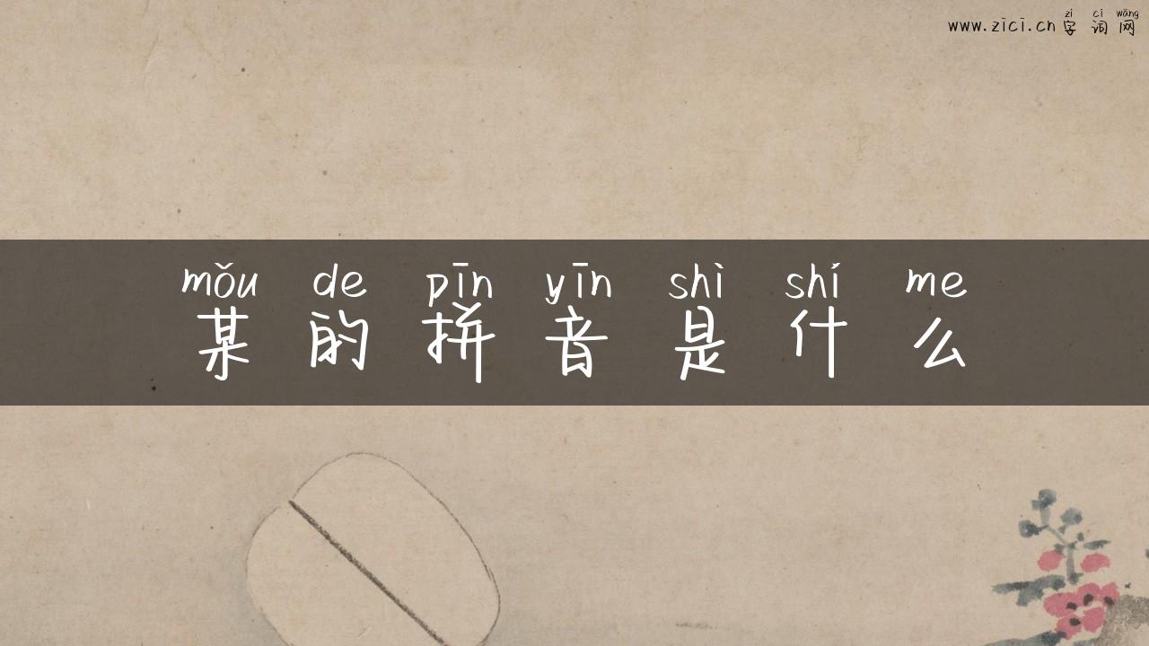 某的拼音是什么