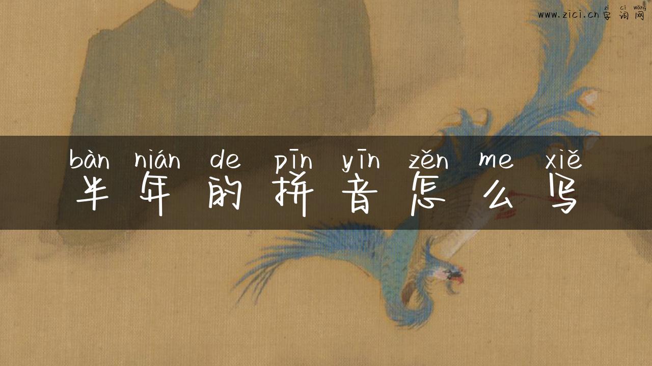 半年的拼音怎么写