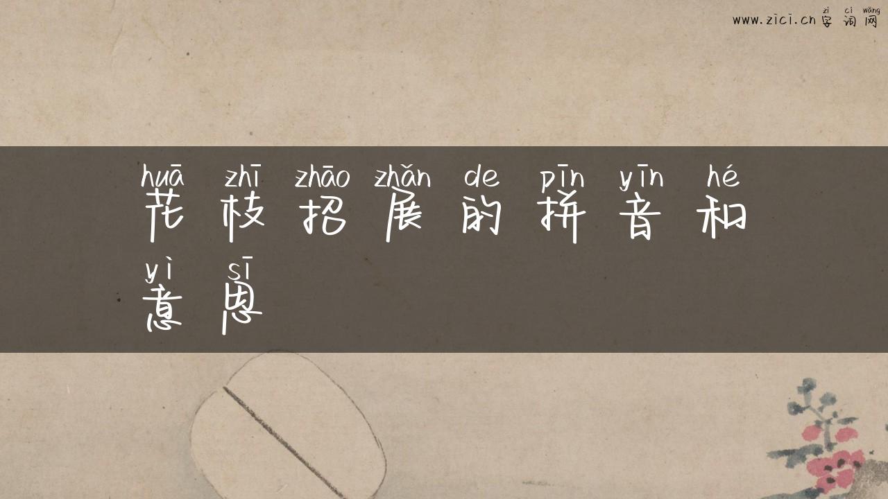 花枝招展的拼音和意思