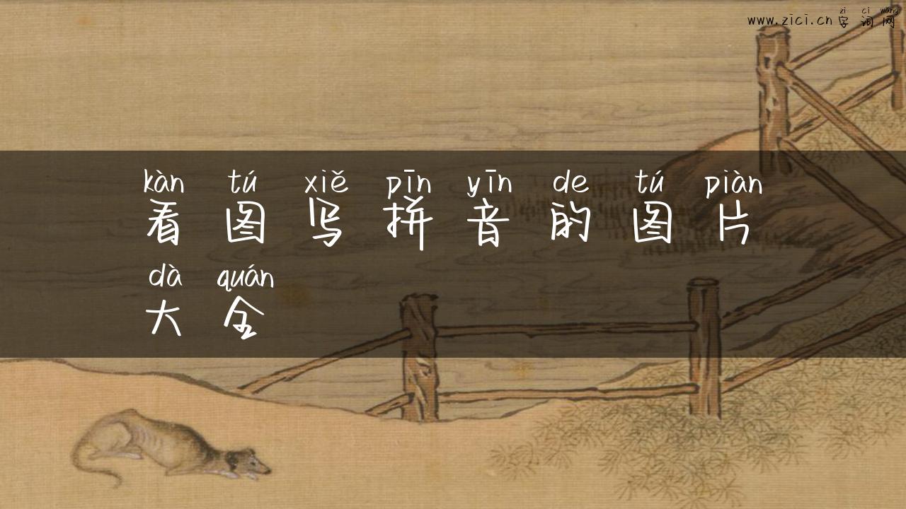 看图写拼音的图片大全