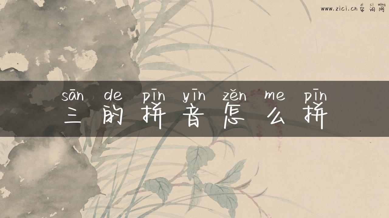 三的拼音怎么拼