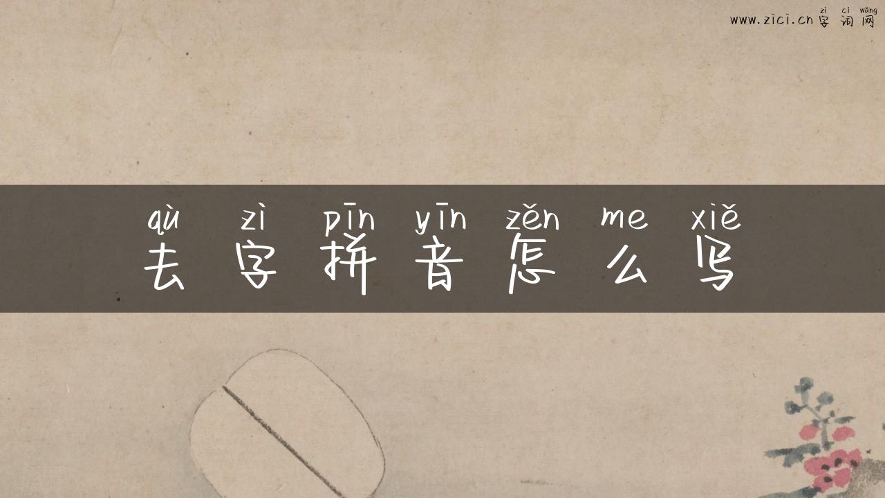去字拼音怎么写