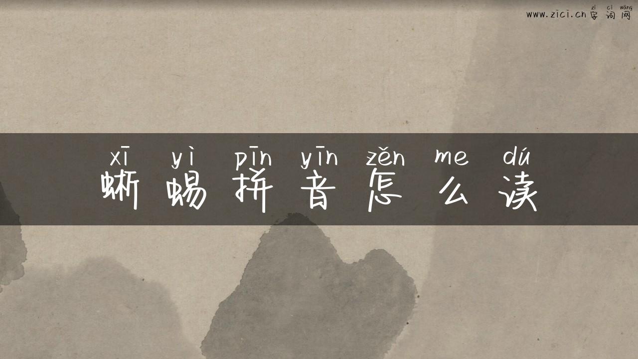 蜥蜴拼音怎么读