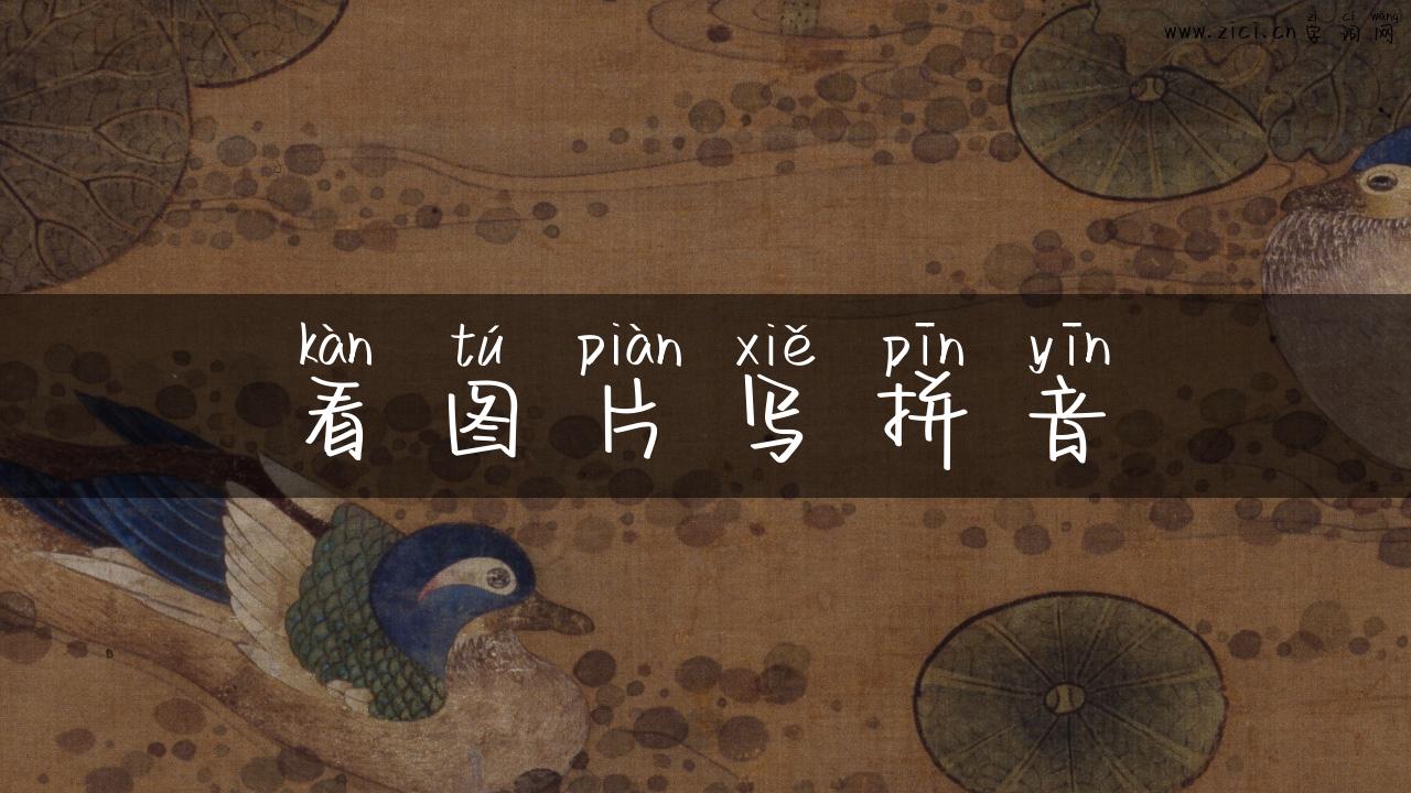 看图片写拼音