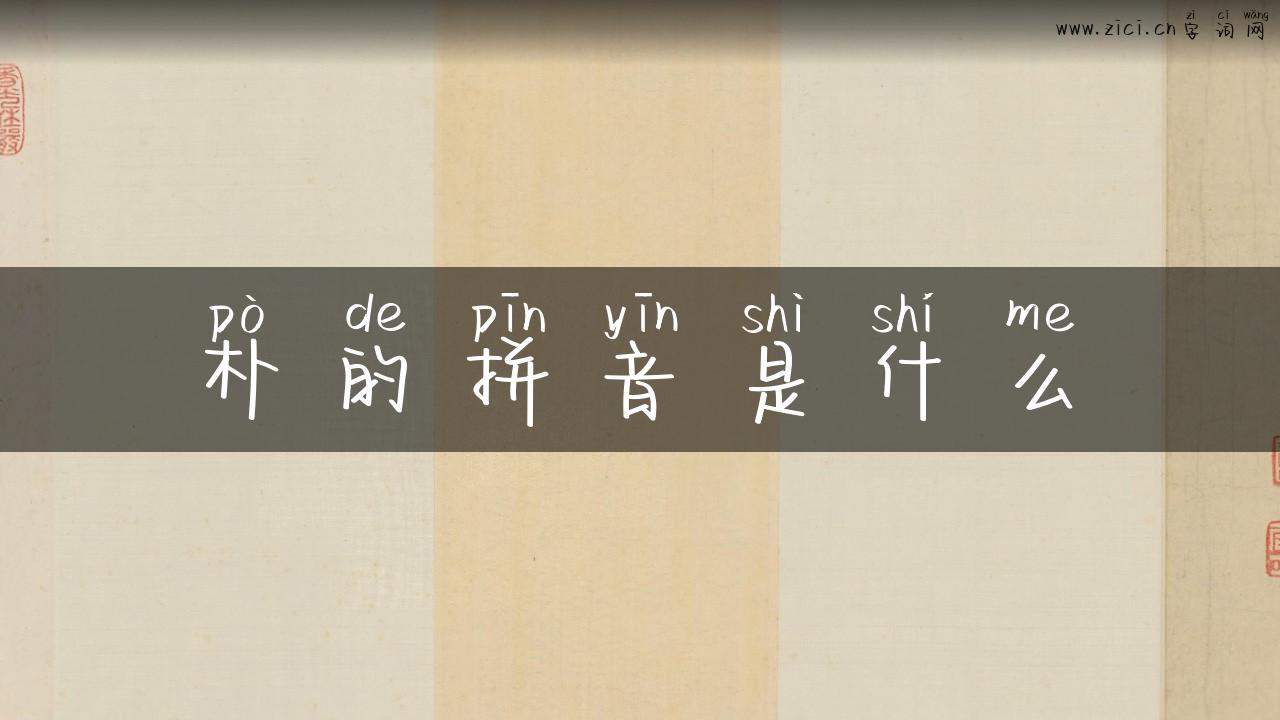 朴的拼音是什么