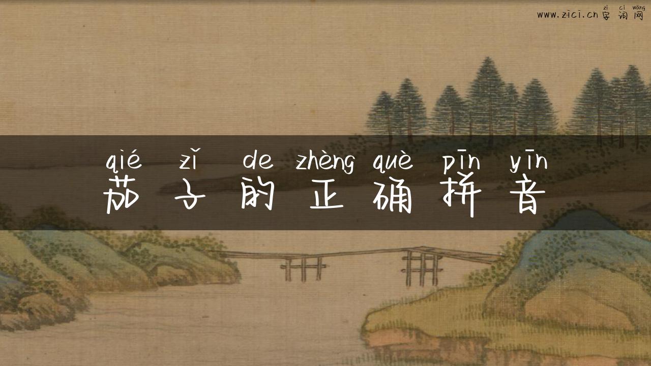 茄子的正确拼音