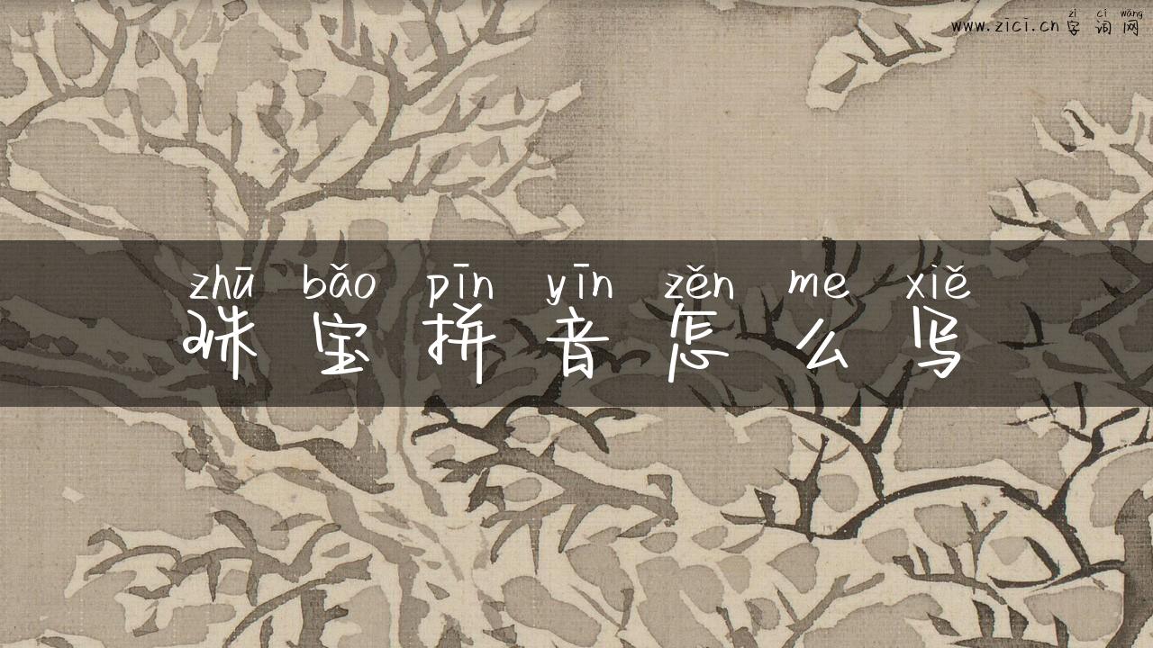珠宝拼音怎么写
