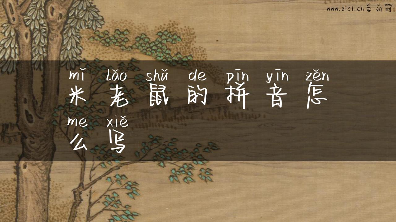 米老鼠的拼音怎么写
