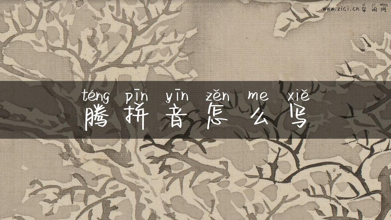 腾拼音怎么写