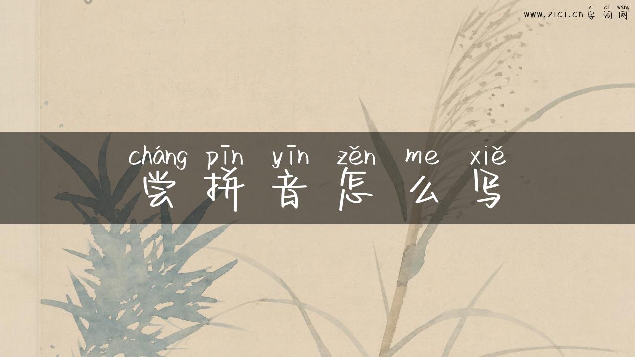 尝拼音怎么写