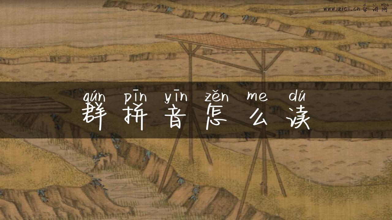 群拼音怎么读