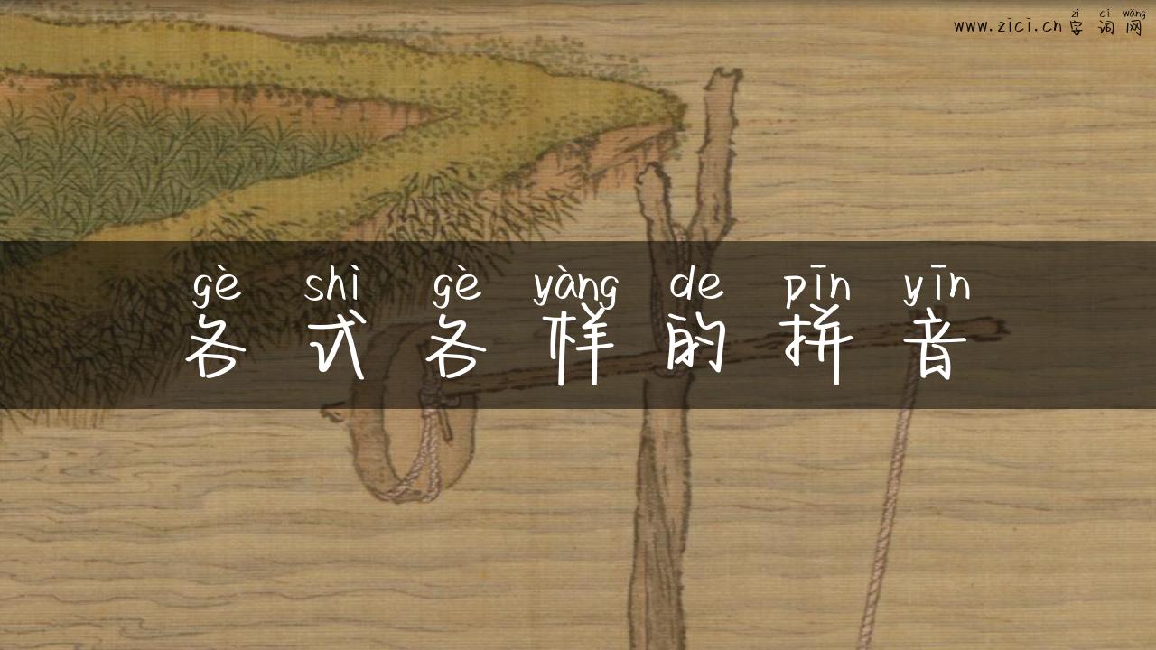 各式各样的拼音