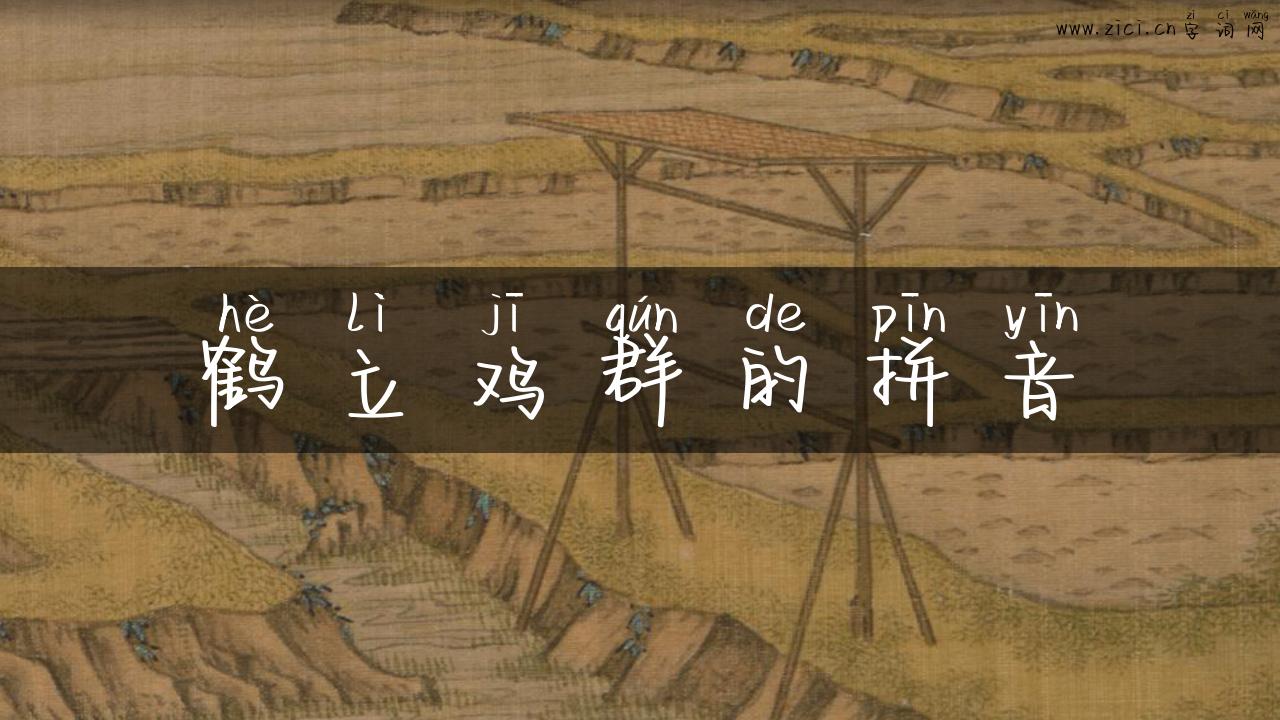 鹤立鸡群的拼音