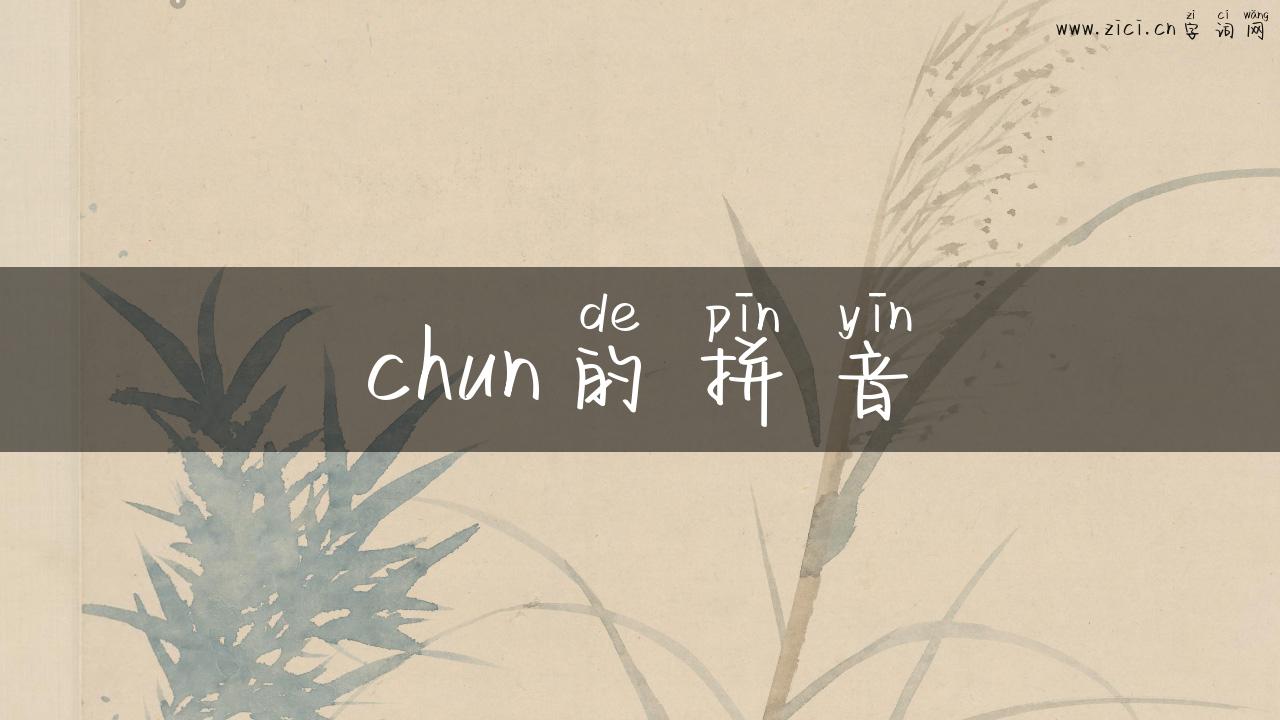 chun的拼音