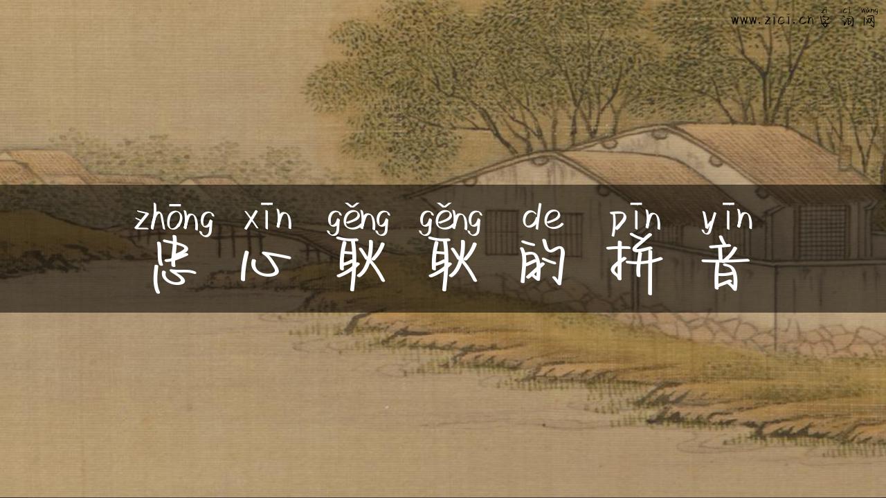 忠心耿耿的拼音