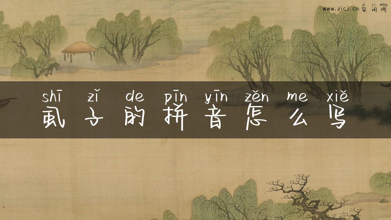 虱子的拼音怎么写