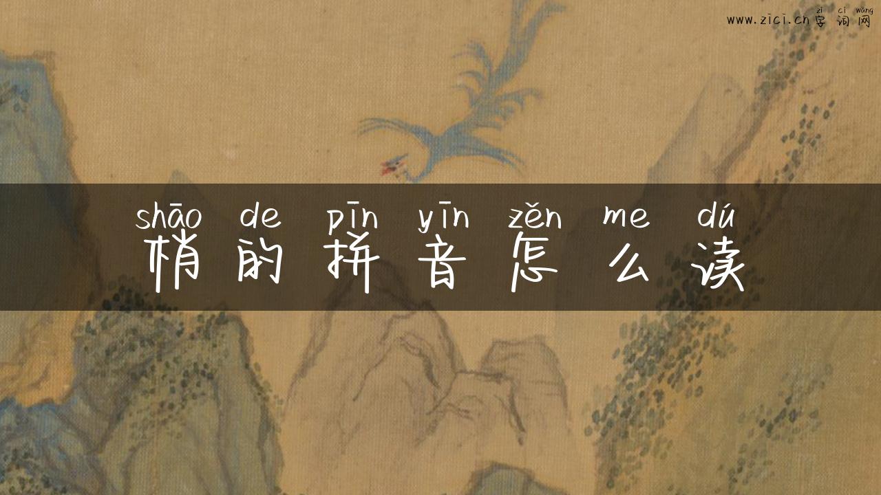 梢的拼音怎么读