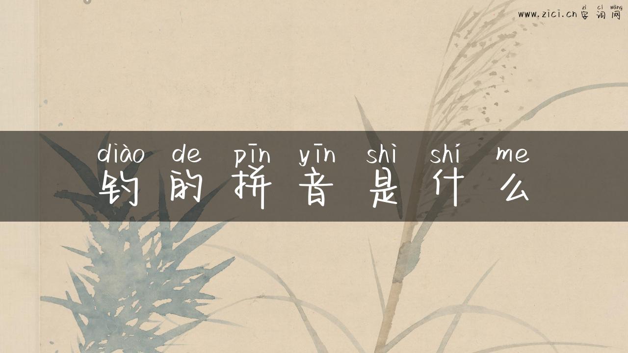 钓的拼音是什么