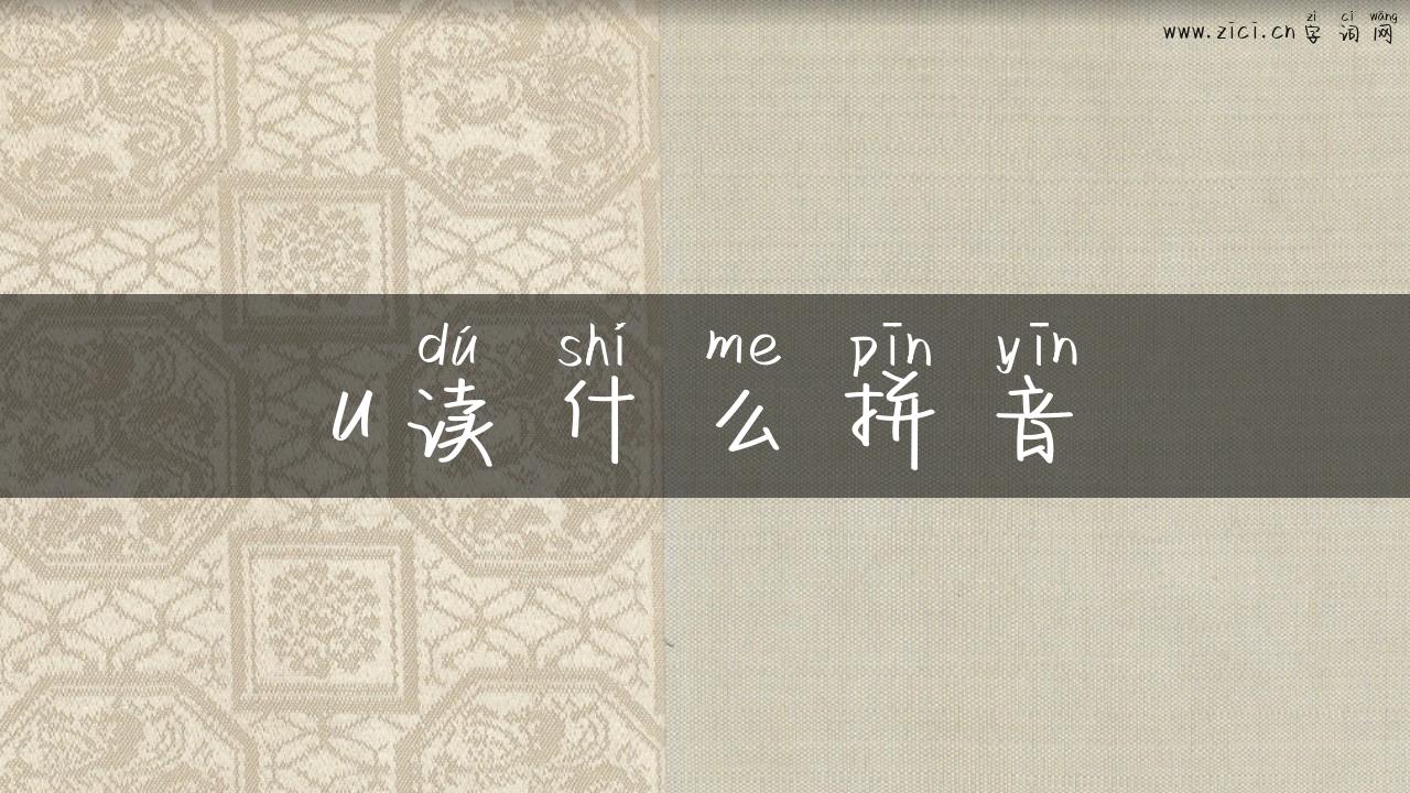 u读什么拼音