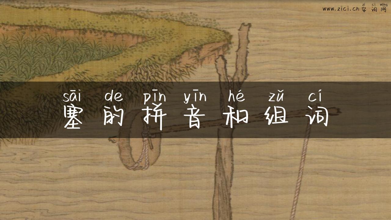 塞的拼音和组词