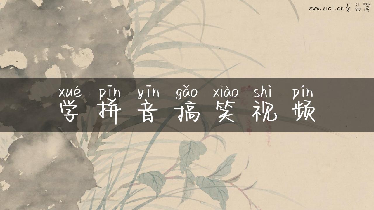 学拼音搞笑视频