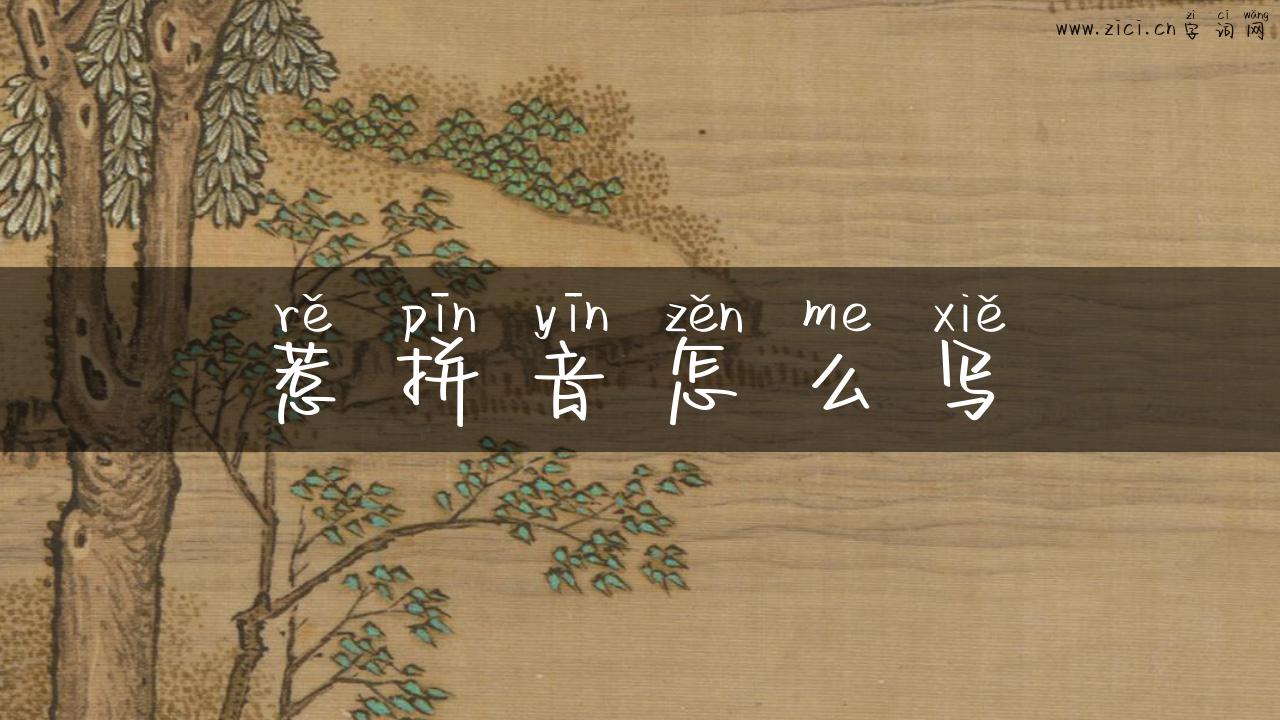 惹拼音怎么写