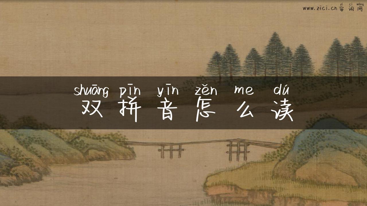 双拼音怎么读
