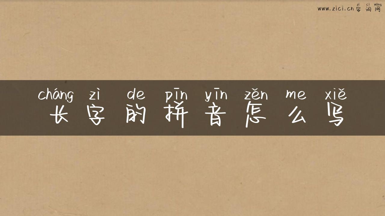 长字的拼音怎么写