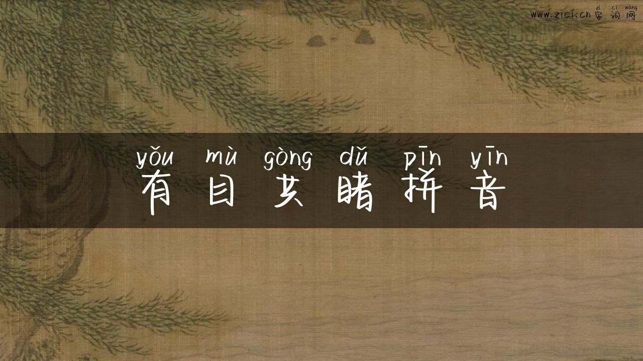 有目共睹拼音